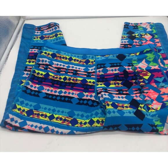 TYR Womens Geometric Patterned Cropped Leggings L 10/12 - Picture 3 of 8